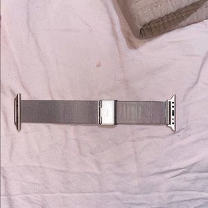 Rose gold Apple Watch band